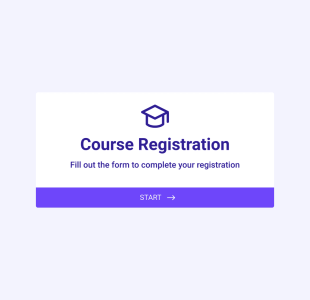 Course Registration Form Template