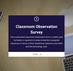 Classroom Observation Survey Form Template