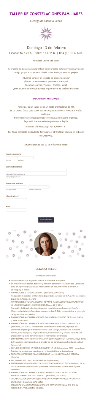 Claudia Secco Form Template