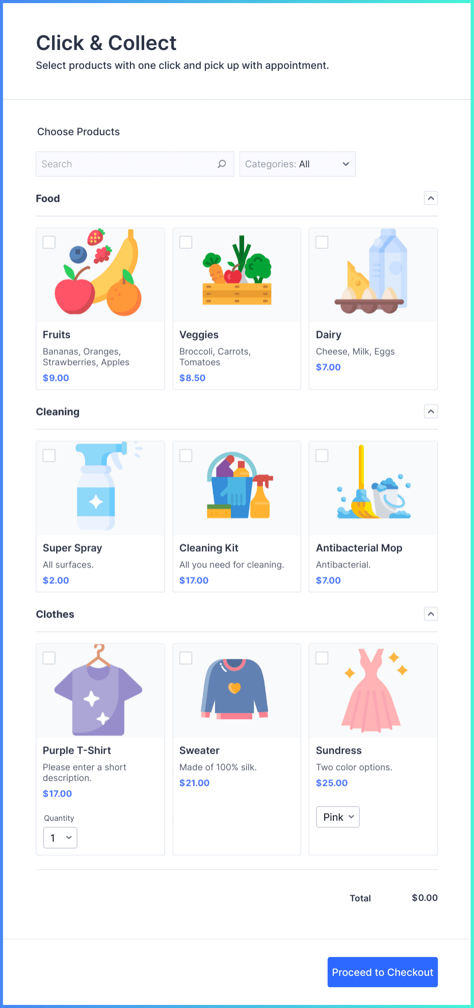 Click & Collect Form Template | Jotform