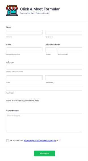Click & Meet Formular