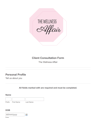 Client Consultation Form Template