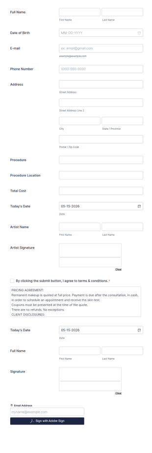 Client Disclosure Form Template