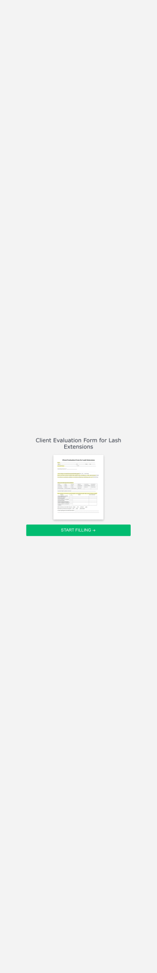 Client Evaluation Form For Lash Extensions Form Template