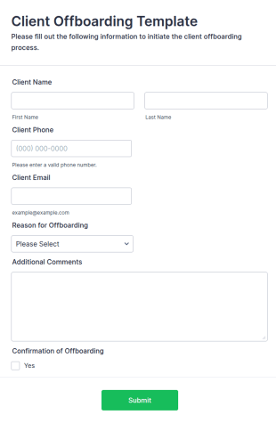 Client Offboarding Template