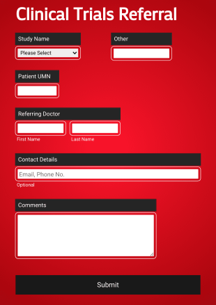 Clinical Trials Referral Form Template