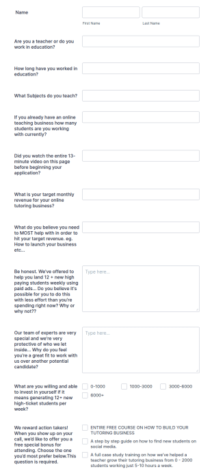 Clone Of JT ACADEMY Share Form Template