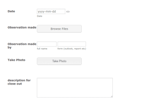 Close Out Form Template