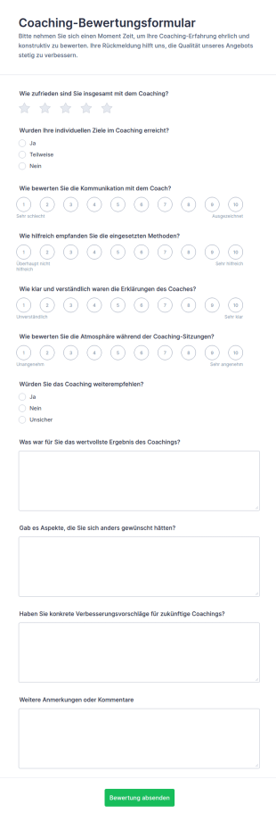 Coaching Evaluationsurvey