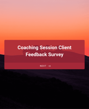 Coaching Session Client Feedback Survey Template