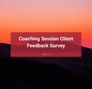 Coaching Session Client Feedback Survey Template Form Template
