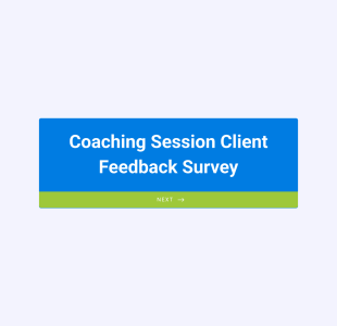 Coaching Session Client Feedback Survey Form Template