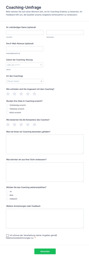 Coaching Umfrage