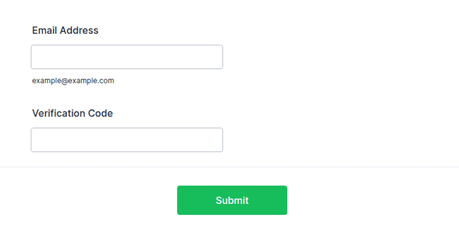 Code Verification and Email Confirmation Form Template | Jotform