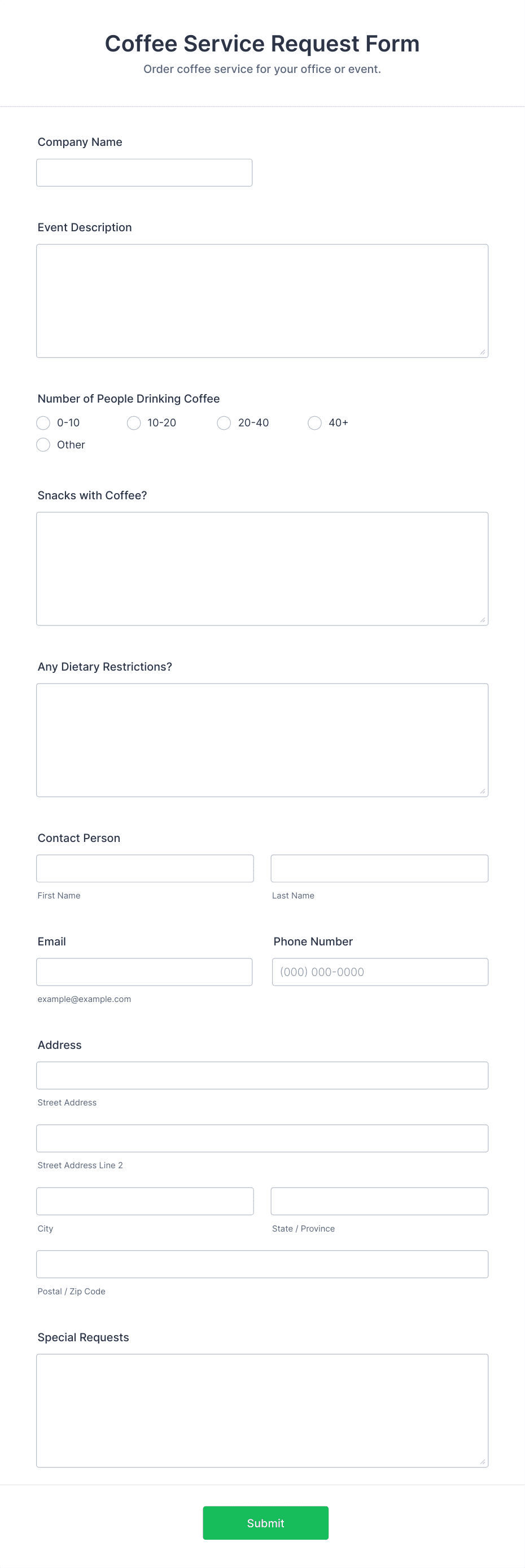 Purchase Order Request Form Template Sampletemplatess Sampletemplatess