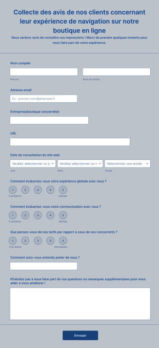 Collecte Des Avis Clients Expérience De Navigation En Ligne