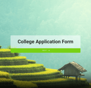College Application Form Template