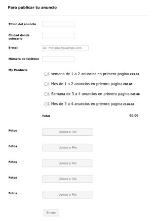 Colocartusanuncios.info Form Template