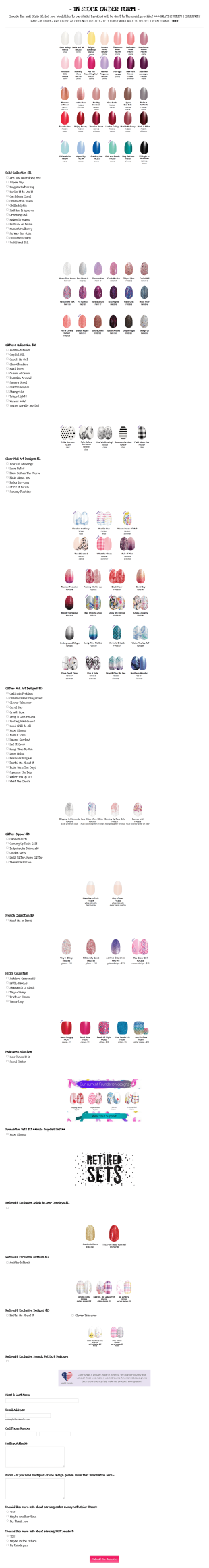 Color Street On Hand Stock By Mama Osita Manis Form Template