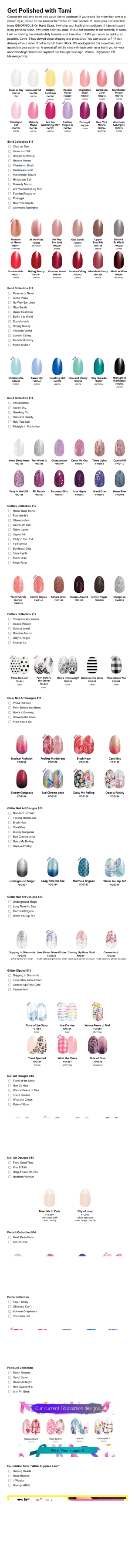 Color Street Order Form Get Polished With Tami Form Template