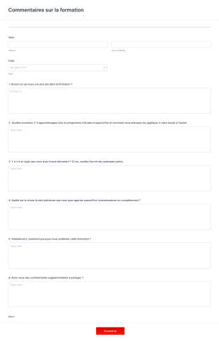 Commentaires Sur La Formation