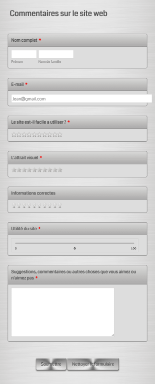 Commentaires Sur Le Site Web