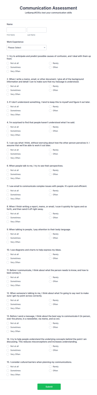 Communication Plan Template | Jotform