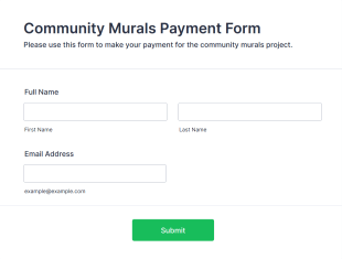 Community Murals Payment Form Template
