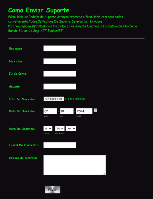 Como Enviar Suporte