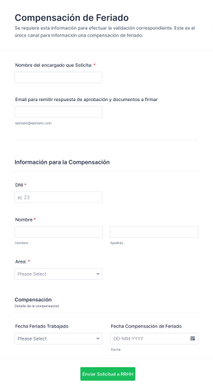 Compensación De Feriado