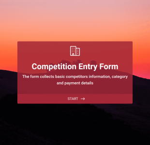 Competition Entry Form Template