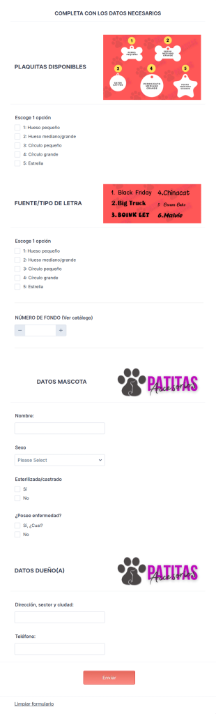 Completa Con Los Datos Necesarios