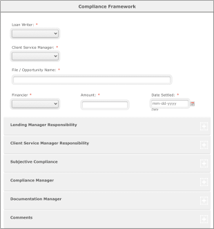 Loan Compliance Checklist Form Template