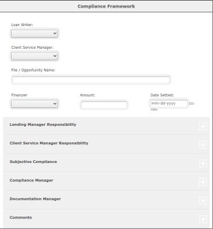 Loan Compliance Checklist Form Template
