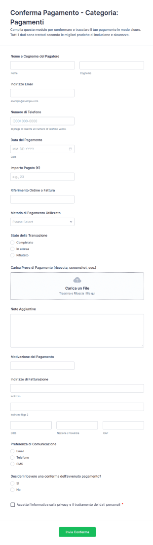 Conferma Di Pagamento
