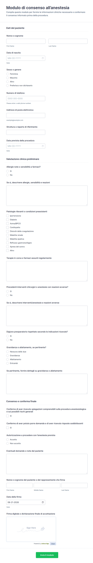 Consenso Anestesia Waiver