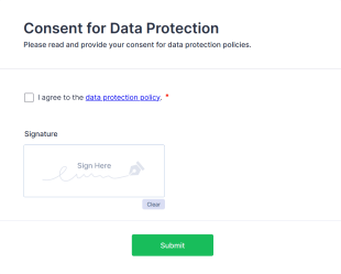 Consent For Data Protection Form Template