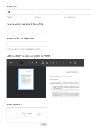 Consentement Lettre De Doléances AUDA.