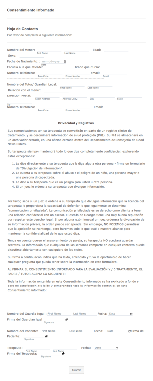 Consentimiento Informado Para Familias