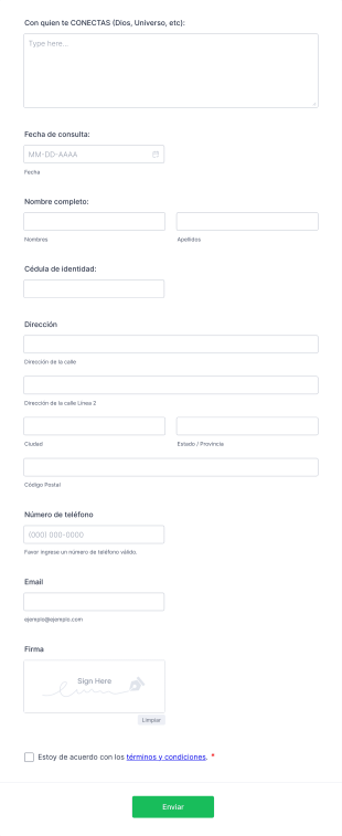 Consentimiento Lectura De Registros Akáshicos Form Template