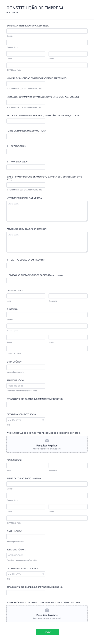 Constituição De Empresa