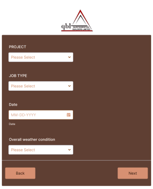 Construction Daily Report Form Template