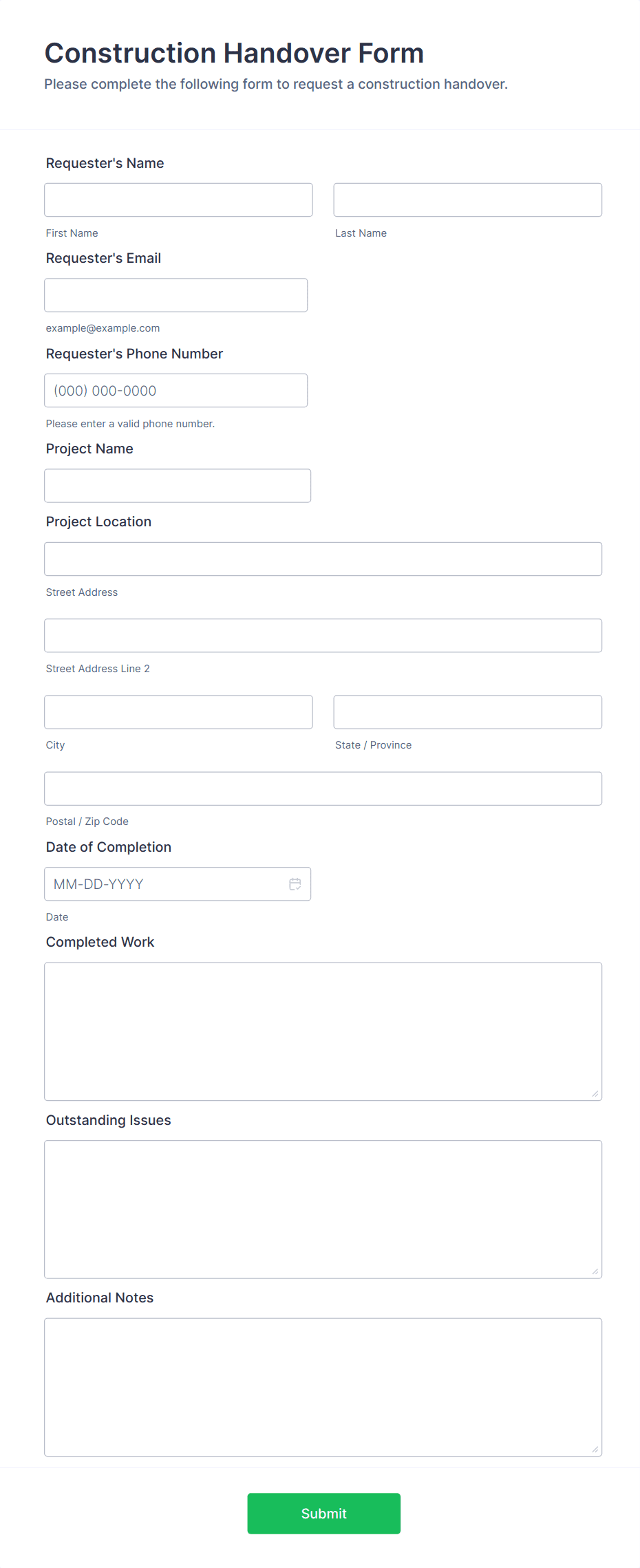 Handover Form Project Handover Templates & Checklists For Effective