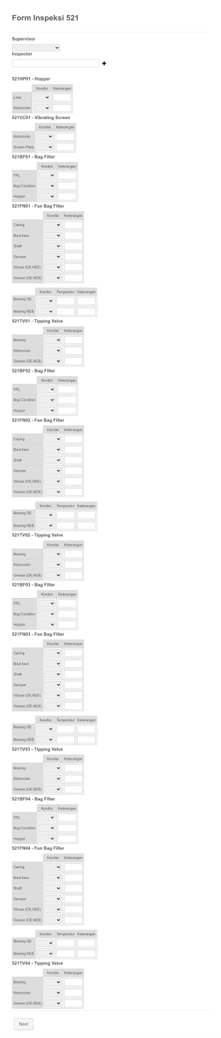 Construction Inspection Form In Indonesian