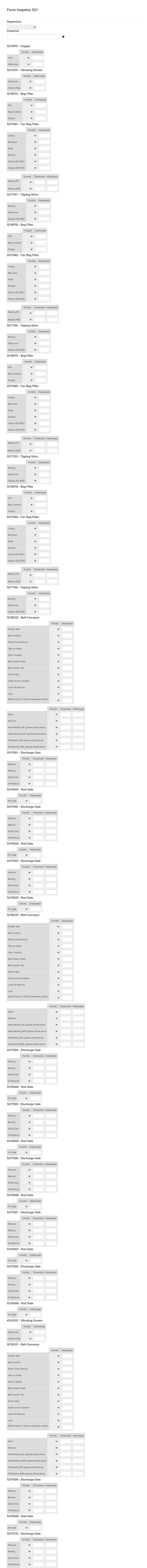 Construction Inspection Form In Indonesian