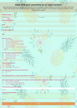 Construyendo Mi Mejor Versión Form Template