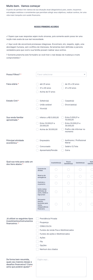 Consultoria Planejamento Financeiro
