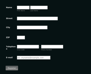 Contact Form 18 Form Template