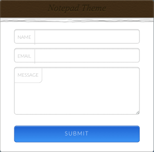 Contact Form Notepad Theme