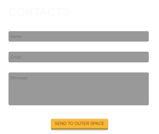 Contact Form Space Theme